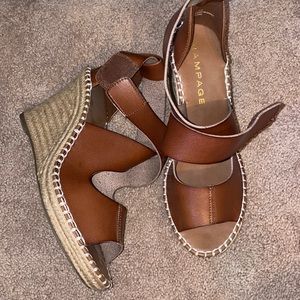 Rampage - Brown Wedges Size 9